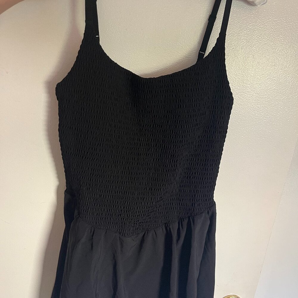 aerie Black Smocked Tank Dress - Picture 5 of 7